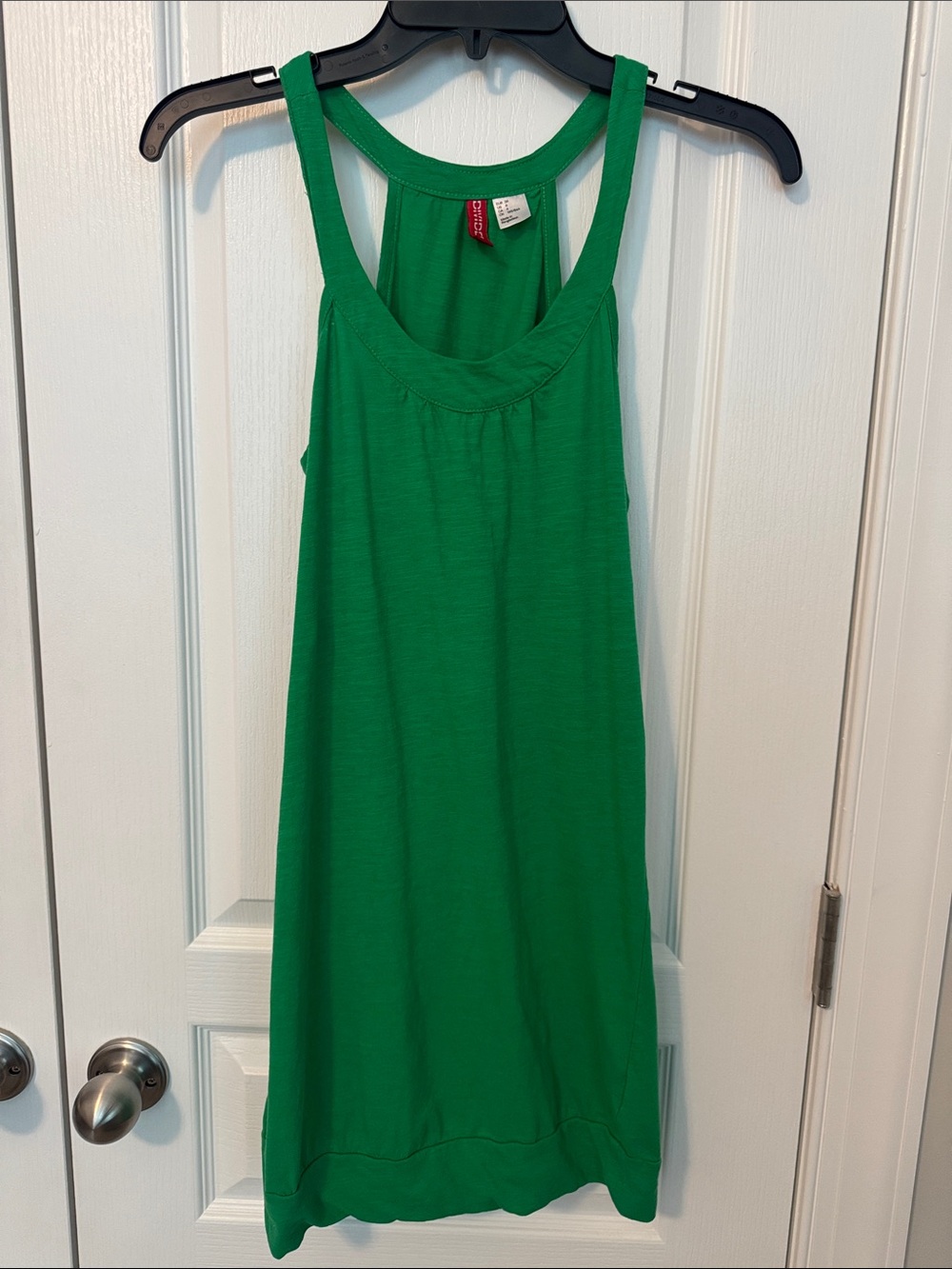 Divided Size 6 Bright Green Racerback Dress 100% Cotton